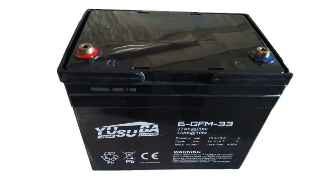 ΜΠΑΤΑΡΙΑ YUSUBA 6-GFM-33 12V 33AH C10 VRLA AGM